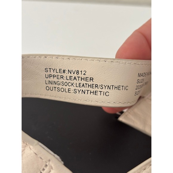 Madewell Maude Double Strap Slingback Sandal Ivory Leather NV812 Size 7 travel - Picture 4 of 7